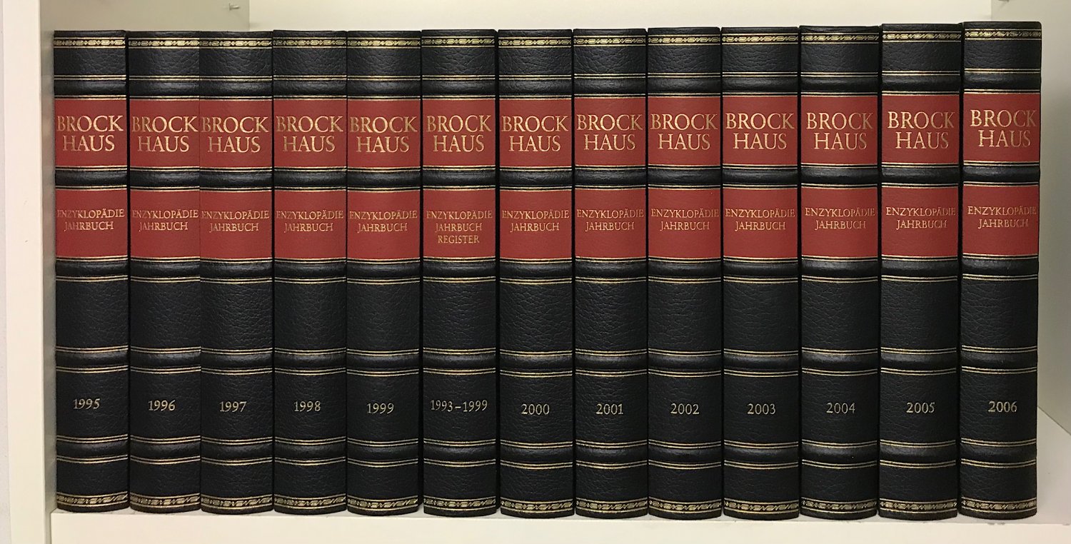 Die Enzyklopädie (komplett in 30 Bänden + 12 Bände …“ (Brockhaus